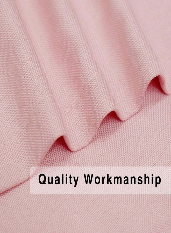 UPOPO Pink Kitchen Tier Curtains 16 inches Long Over Sink Linen Textured Cafe Curtains Short Caravan Bathroom Privacy Small Mini Half Window Curtain Basement 2 Panels Rod Pocket - Image 2